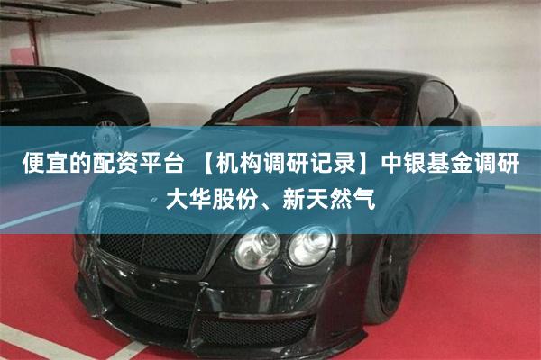 便宜的配资平台 【机构调研记录】中银基金调研大华股份、新天然气