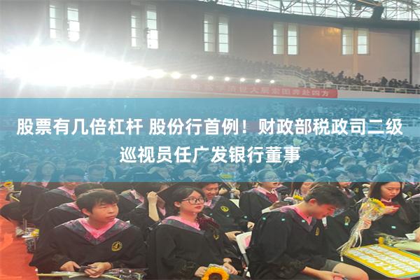 股票有几倍杠杆 股份行首例！财政部税政司二级巡视员任广发银行董事