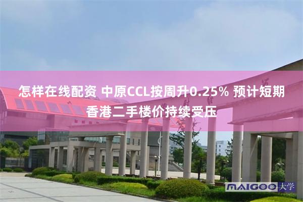 怎样在线配资 中原CCL按周升0.25% 预计短期香港二手楼价持续受压