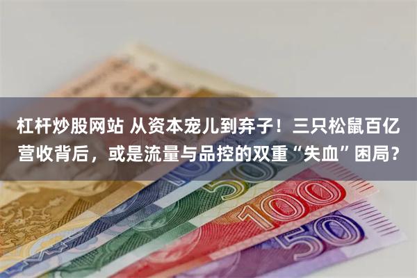杠杆炒股网站 从资本宠儿到弃子！三只松鼠百亿营收背后，或是流量与品控的双重“失血”困局？