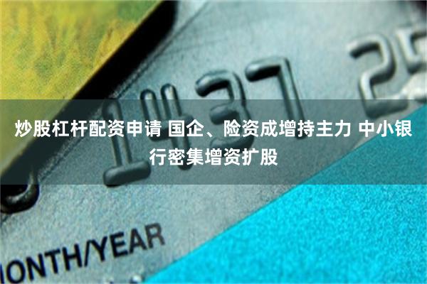 炒股杠杆配资申请 国企、险资成增持主力 中小银行密集增资扩股